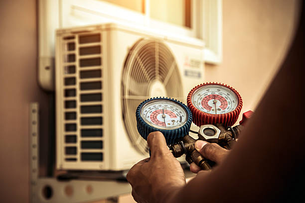 Professional Hvac technician working in Eastover, NC